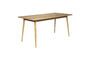 Miniatura Mesa de comedor de madera beige 160cm Fabio Clipped