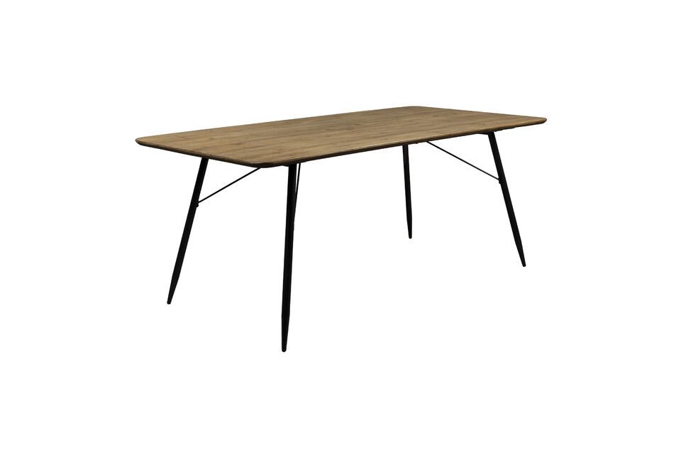 Mesa de comedor de madera beige 200cm Roger - 4