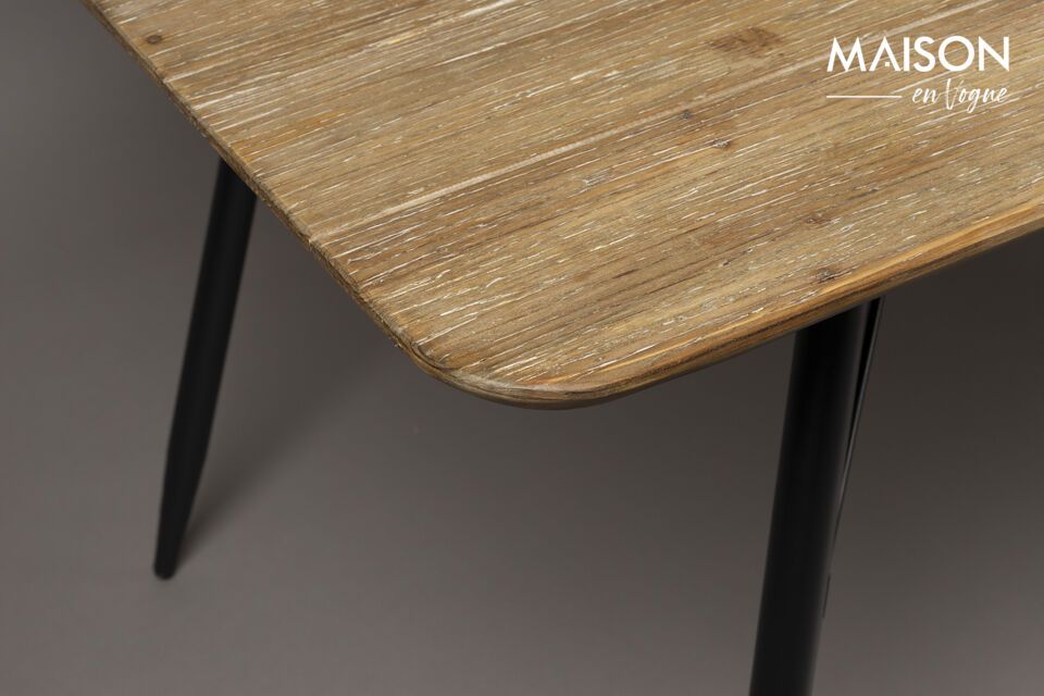 Mesa de comedor de madera beige 200cm Roger - 1