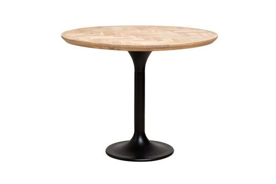 Mesa de comedor de madera clara Roubo Clipped