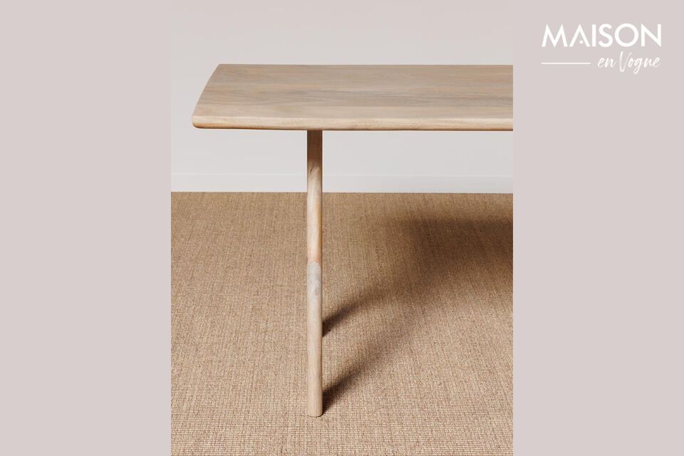 Descubra la elegancia atemporal y la robustez con nuestra mesa de comedor de madera de mango