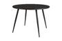 Miniatura Mesa de comedor de madera de teca negra Mo Clipped