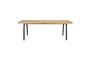 Miniatura Mesa de comedor de madera marron 180cm Harvest Clipped