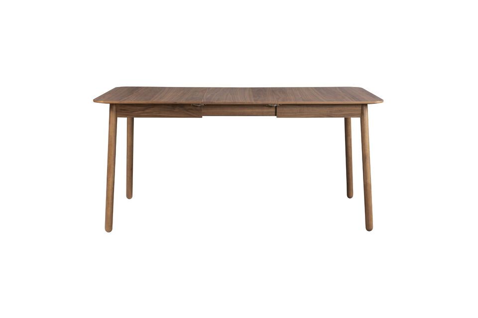 Mesa de comedor de madera marrón Glimps - 14