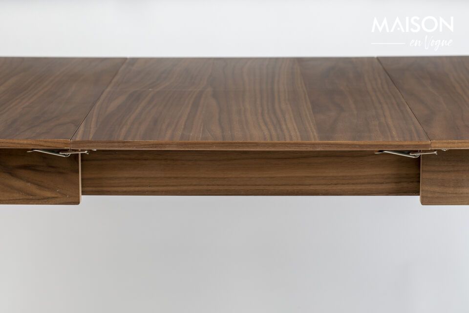 Mesa de comedor de madera marrón Glimps - 1