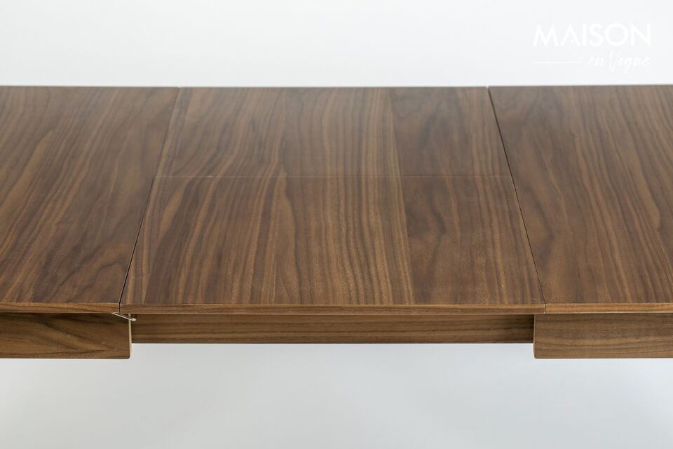 Mesa de comedor de madera marrón Glimps - 2