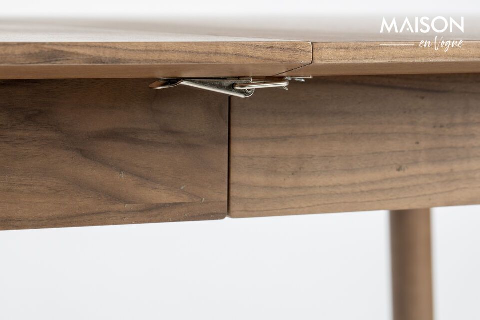 Mesa de comedor de madera marrón Glimps - 7