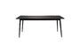 Miniatura Mesa de comedor de madera negra 160cm Fabio Clipped