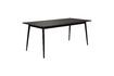 Miniatura Mesa de comedor de madera negra 160cm Fabio 4