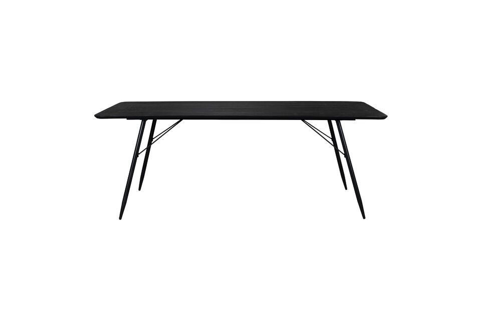 Mesa de comedor de madera negra 180cm Roger DutchBone