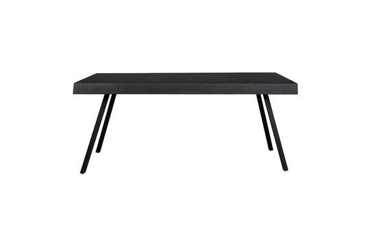 Mesa de comedor de madera negra 180cm Suri Clipped