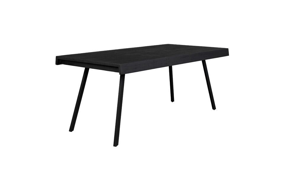 Mesa de comedor de madera negra 180cm Suri - 2