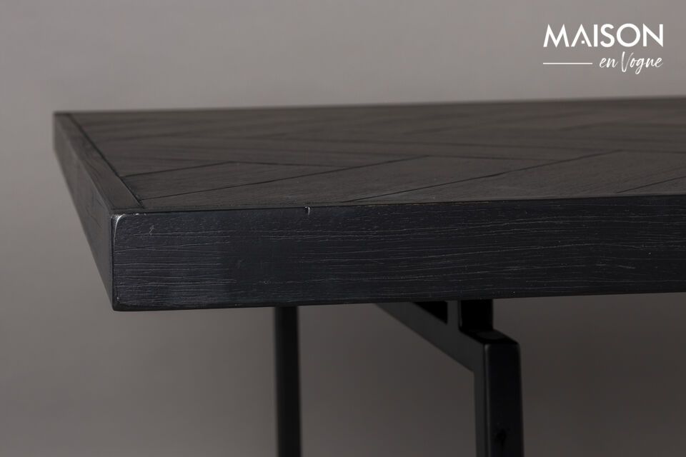 Mesa de comedor de madera negra 220cm Class - 4