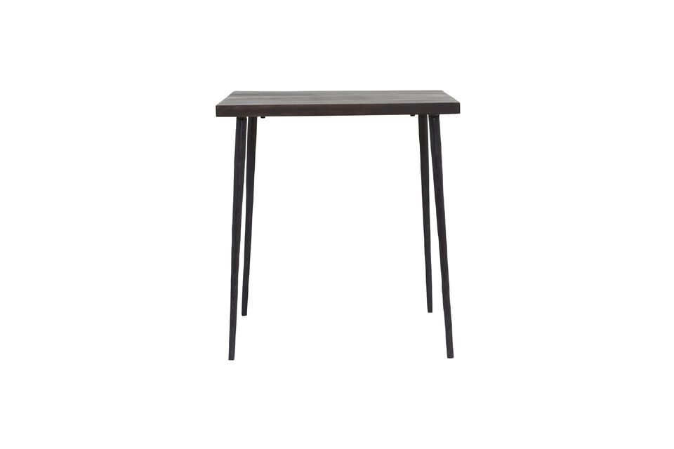 Mesa de comedor de madera negra House Doctor