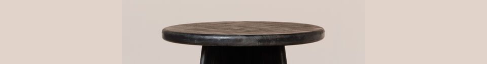 Descriptivo Materiales  Mesa de comedor de madera negra Hulk