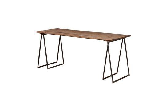 Mesa de comedor de madera oscura Sutton Clipped