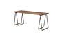 Miniatura Mesa de comedor de madera oscura Sutton Clipped