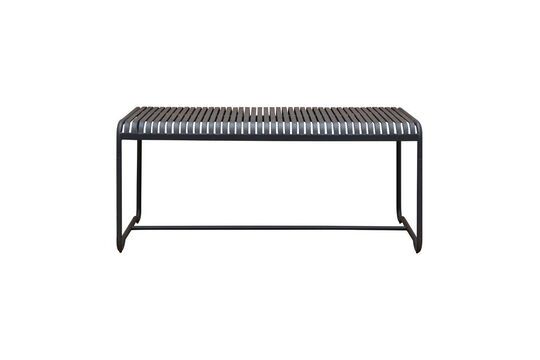 Mesa de comedor de metal gris raki Clipped