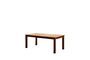 Miniatura Mesa de comedor de teca beige Tirama Clipped