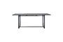 Miniatura Mesa de comedor grande de metal negro Helo Clipped