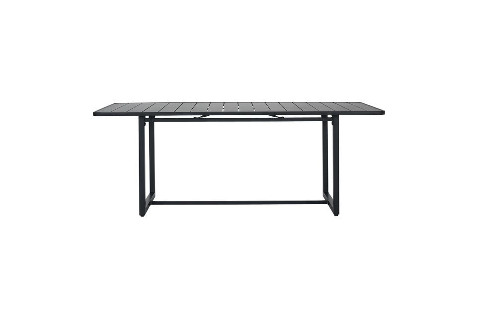 Mesa de comedor grande de metal negro Helo House Doctor