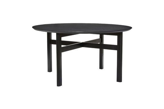 Mesa de comedor grande Fjord de madera de fresno negro Clipped