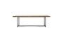 Miniatura Mesa de comedor grande Kant de madera oscura Clipped