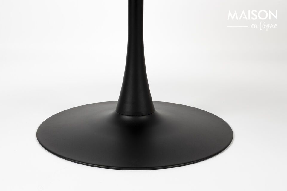 Mesa de comedor Maru efecto mármol negro - 7