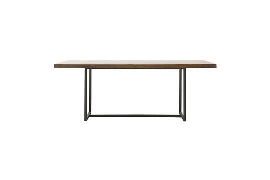 Mesa de comedor pequeña Kant de madera oscura Clipped