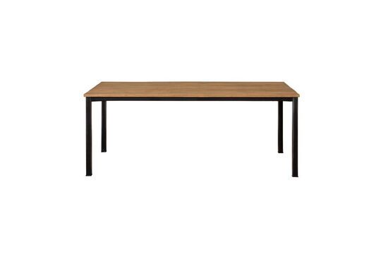 Mesa de jardín contemporánea de teca beige Clipped