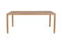 Miniatura Mesa de madera beige 180X90 Storm Clipped