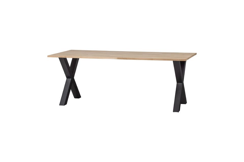 Mesa de roble macizo Tablo beige Woood