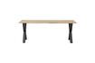 Miniatura Mesa de roble macizo Tablo beige 2