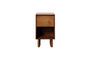 Miniatura Mesilla de noche Leeds de madera oscura Clipped