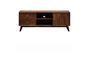 Miniatura Mueble de TV Farrah de madera oscura Clipped