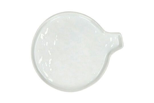 Plato cuchara porcelana blanca Porcelino Blanco Clipped