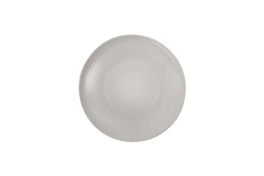 Plato de gres blanco Pion