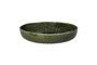 Miniatura Plato de gres verde oscuro Spiro Clipped