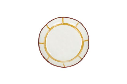 Plato de porcelana amarilla Mykonos Clipped