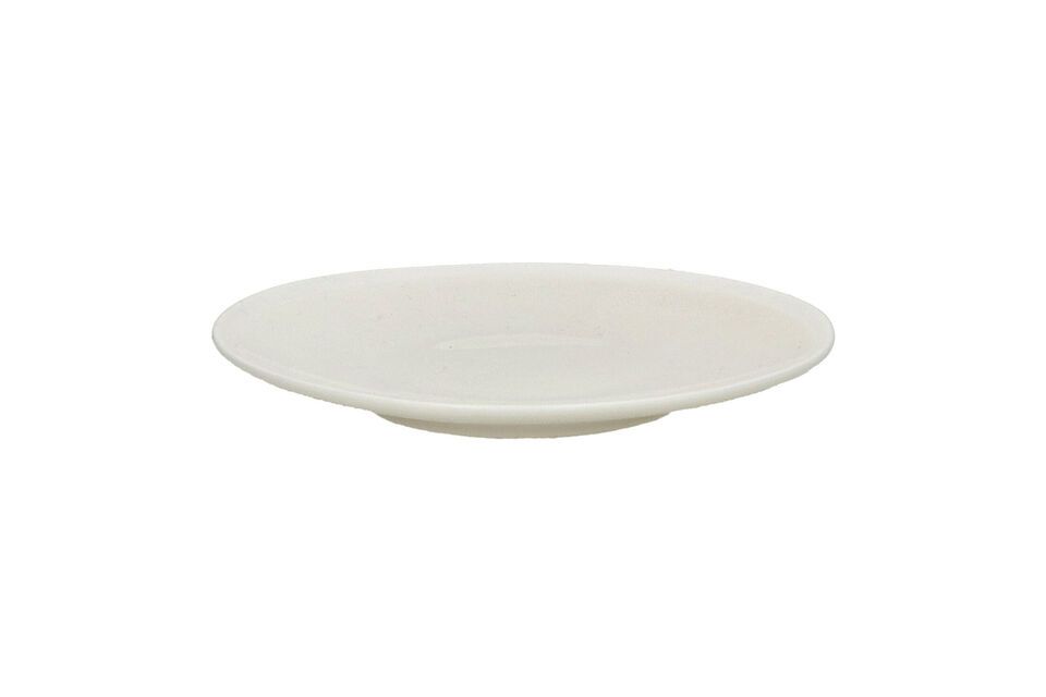 Plato de porcelana beige Biscotti Pomax