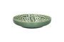 Miniatura Plato de porcelana verde loto Clipped