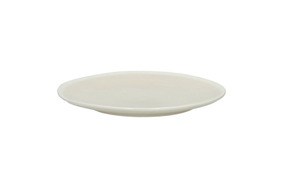 Plato de postre de porcelana beige Biscotti Pomax