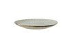 Miniatura Plato grande de gres beige Fleur 6