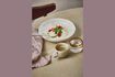 Miniatura Plato hondo de porcelana beige Biscotti 4