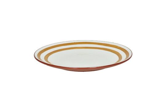 Plato llano de porcelana amarilla Mykonos Clipped