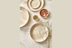 Miniatura Plato llano de porcelana beige Nougat 3