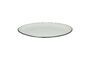 Miniatura Plato llano de porcelana blanca Albahaca Clipped