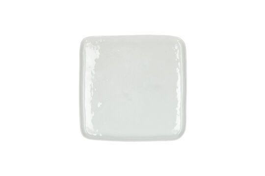 Plato llano de porcelana blanca D27 Clipped