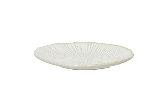 Plato para pan y mantequilla de porcelana blanca Mysa Clipped