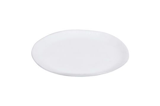 Porcelino Plato de postre ovalado blanco Clipped